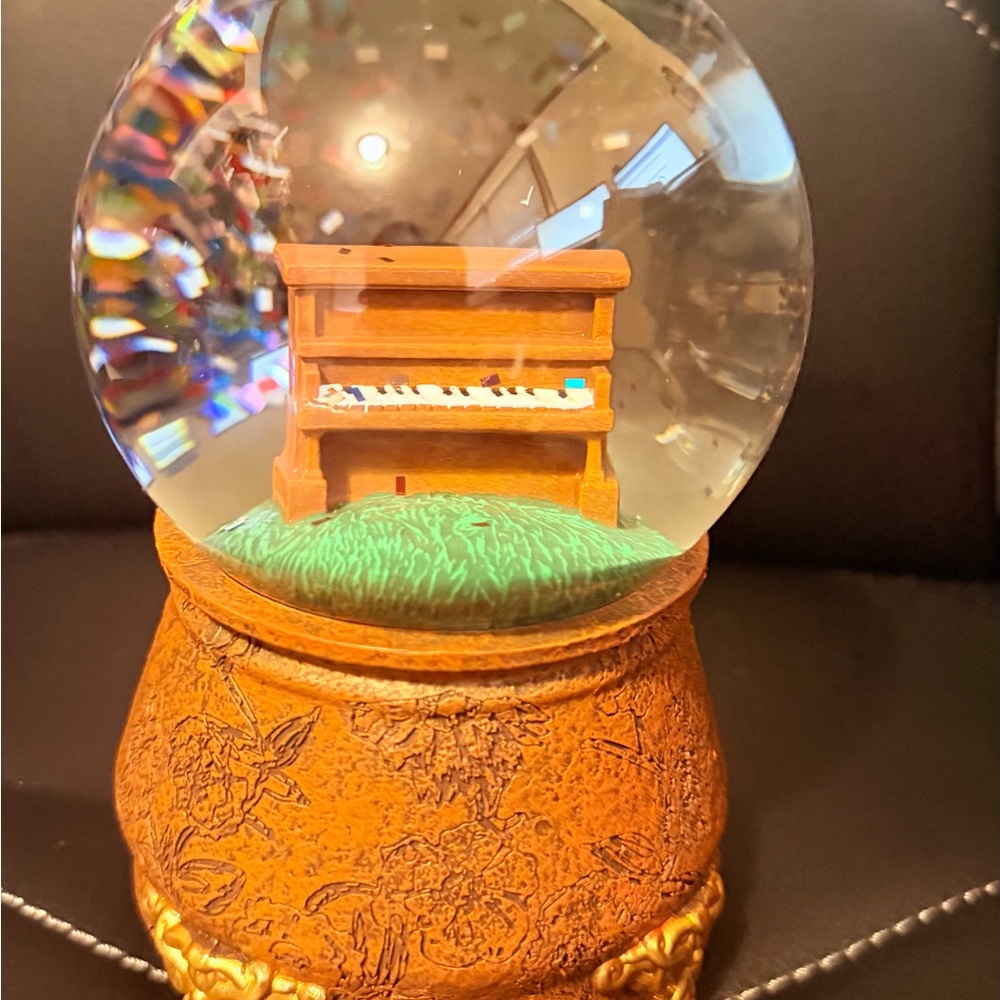 Taylor Swift Musical Snow Globe with Brown and Gold Base